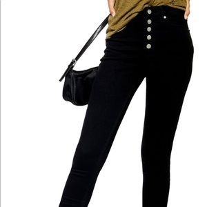 Topshop Jamie High Waist Button Fly Jeans